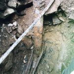 Efter installation av bergvärme fick kunden problem - visade sig de hade borrat igenom avloppet